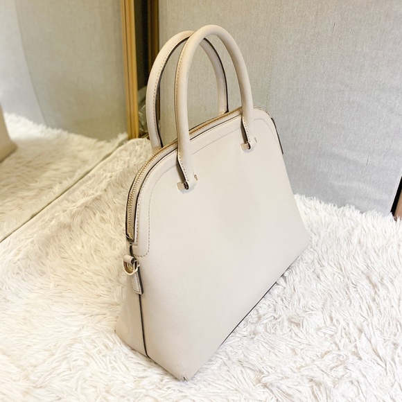like new $410 Kate Spade beige satchel - Picture 6 of 8